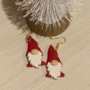 Handmade Gnome Clay Earrings